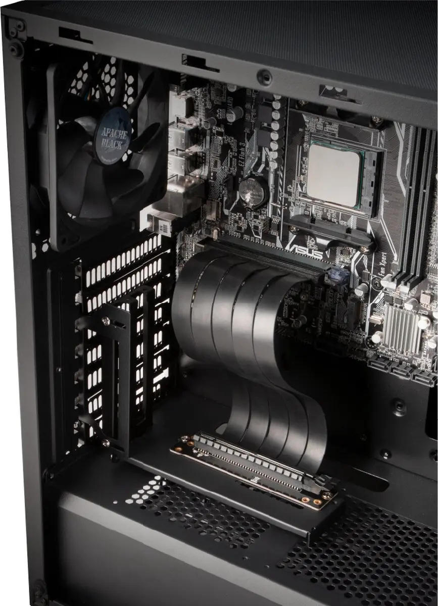 Akasa RISER BLACK PRO AK-CBPE02-20B Verticale GPU-houder - PCIe 3.0 Riser-kabel - afbeelding 4 van 6