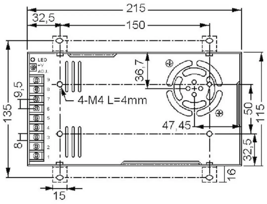 Mean Well RSP-320-24 Schakelnetvoeding - 24V - 321.6W - afbeelding 4 van 4