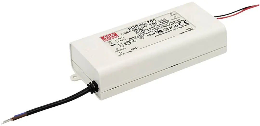 Mean Well PCD-40-700B LED-driver 40W 700mA dimbaar - afbeelding 2 van 2