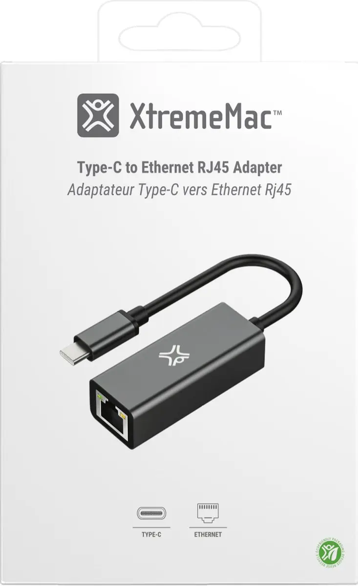 XtremeMac XWH-ACE-13 USB-C naar Ethernet adapter - Grijs - afbeelding 6 van 6