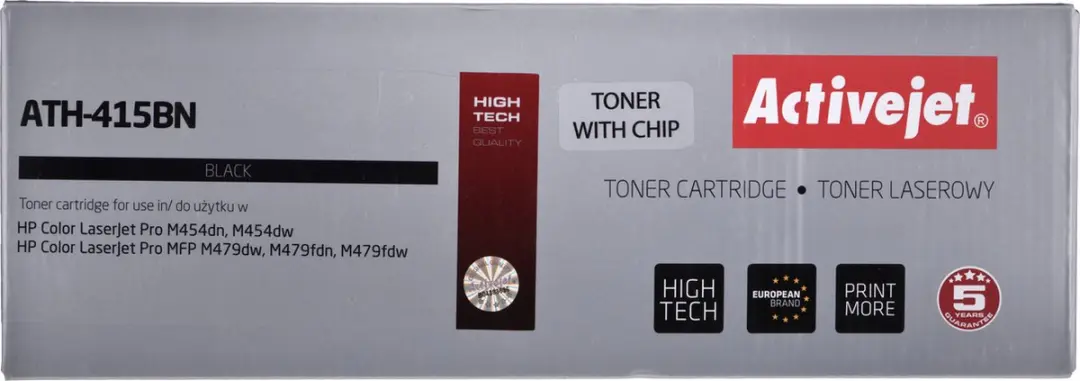 ActiveJet ATH-415BN CHIP Printertoner voor HP 415A - Zwart - afbeelding 4 van 5