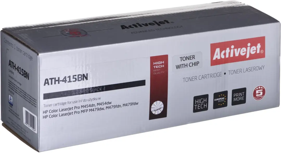 ActiveJet ATH-415BN CHIP Printertoner voor HP 415A - Zwart - afbeelding 5 van 5