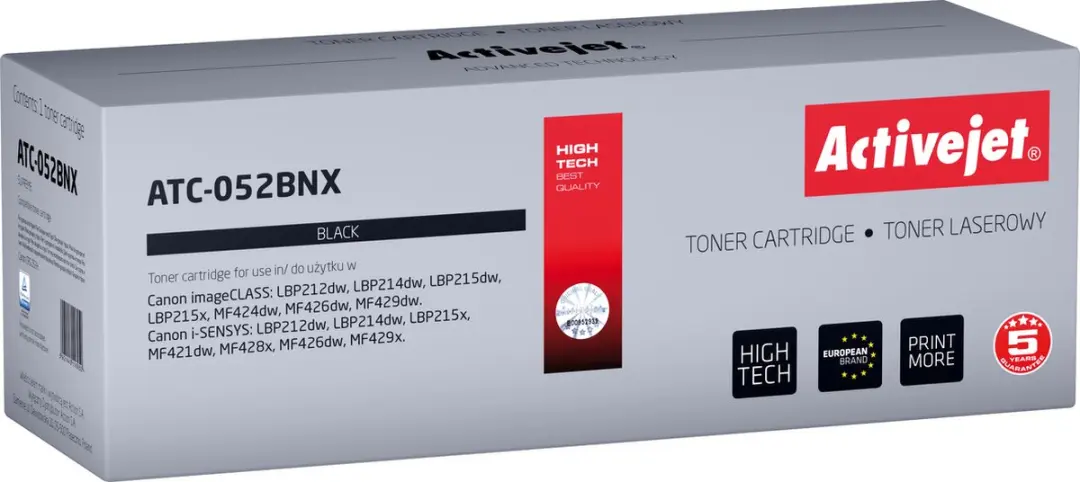 Activejet ATC-052BNX Tonercartridge voor Canon 052BK XL
