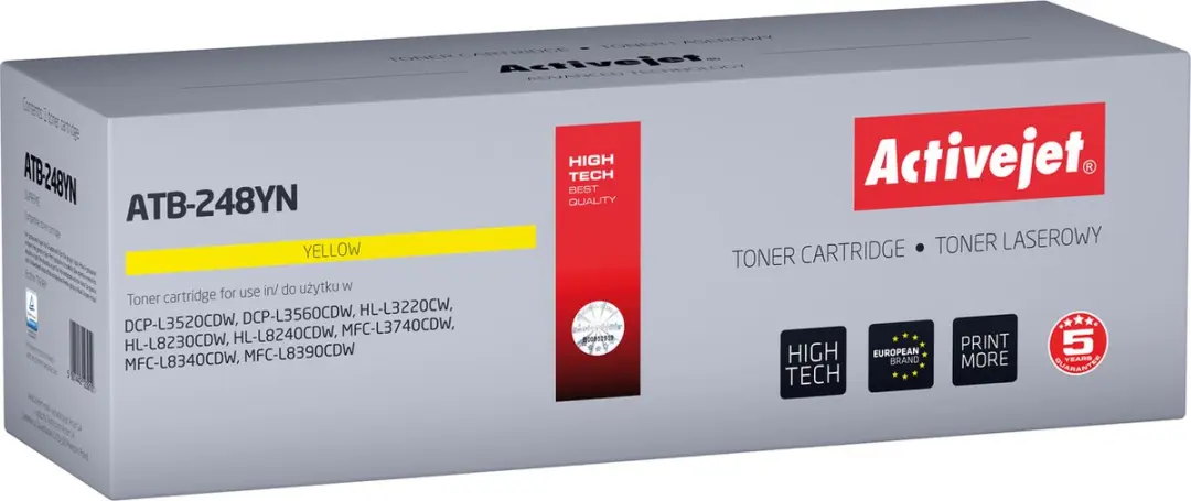 Activejet ATB-248YN toner geel voor Brother TN248Y