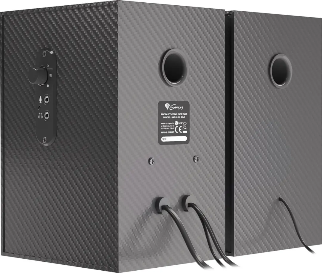 Genesis Helium NCS-1305 Gaming Luidsprekers - Zwart/Rood - afbeelding 6 van 6