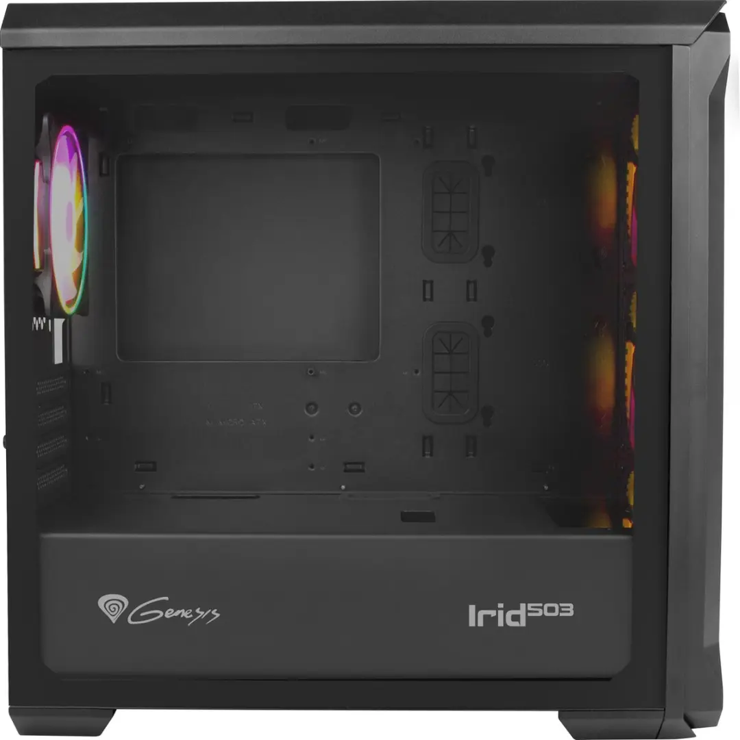 Genesis IRID 503 ARGB NPC-1559 PC-behuizing - Zwart - afbeelding 4 van 6