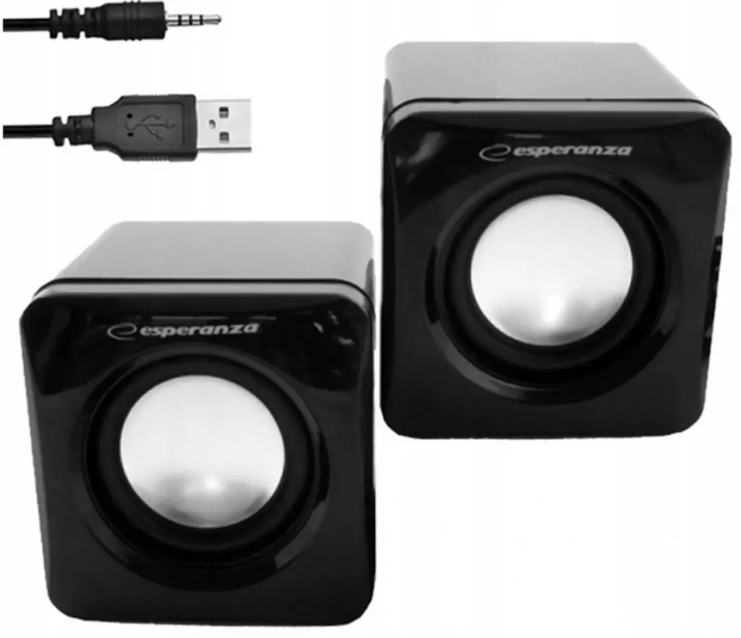 Esperanza Leggiero EP111 Luidsprekers 2.0 - USB Voeding - Zwart - afbeelding 5 van 6