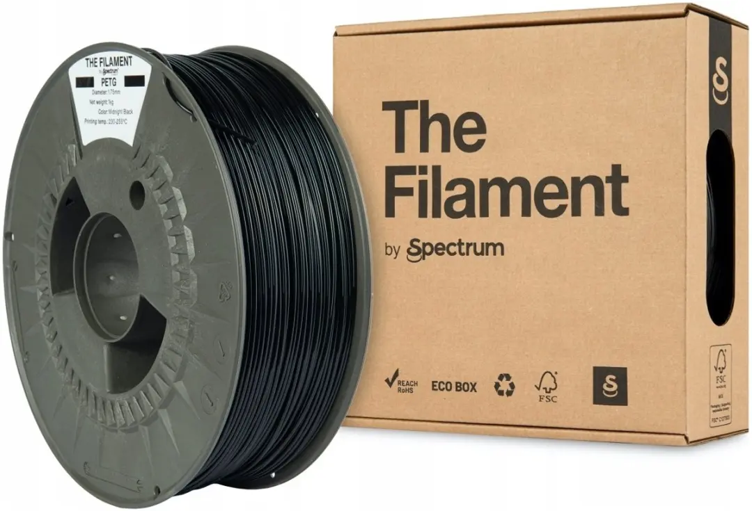 The Filament by Spectrum PET-G midnight Zwart 1 kg Filament