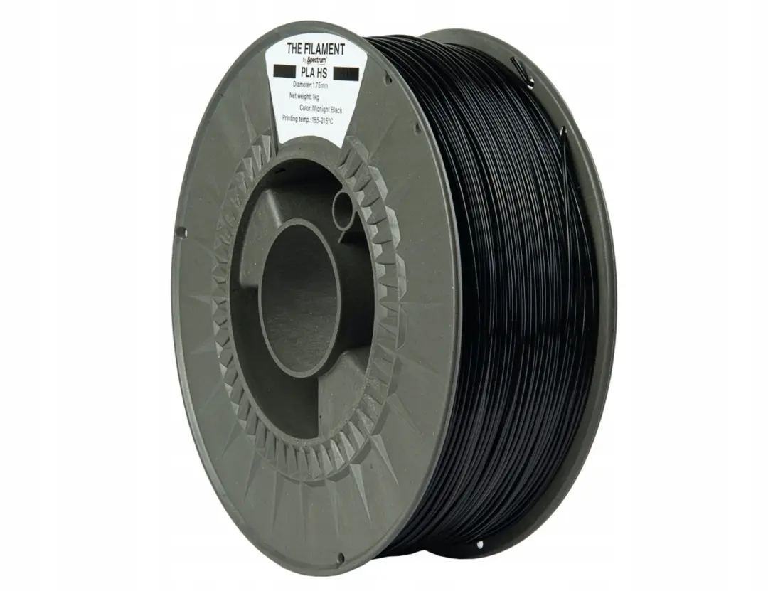 Spectrum Filaments PLA HS Filament Midnight Zwart 1kg - afbeelding 2 van 2
