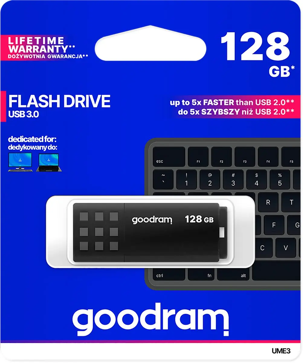 Goodram UME3 UME3-1280K0R11 USB-stick 128GB