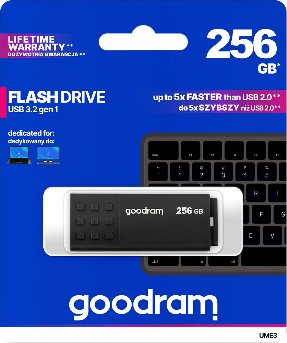 Goodram UME3-2560K0R11 USB-stick 256GB