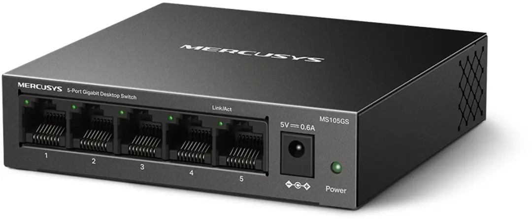 Mercusys MS105GS Netwerkswitch - Unmanaged - 5-Poorten Gigabit - afbeelding 5 van 6