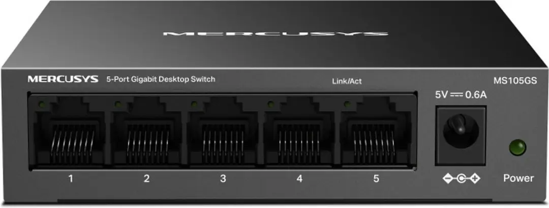 Mercusys MS105GS Netwerkswitch - Unmanaged - 5-Poorten Gigabit - afbeelding 4 van 6