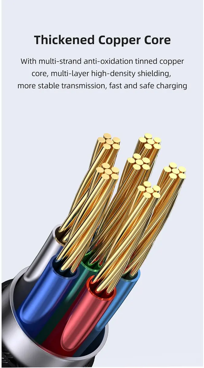 USAMS USB-A naar USB-C Kabel 66W 1.2m - afbeelding 5 van 6