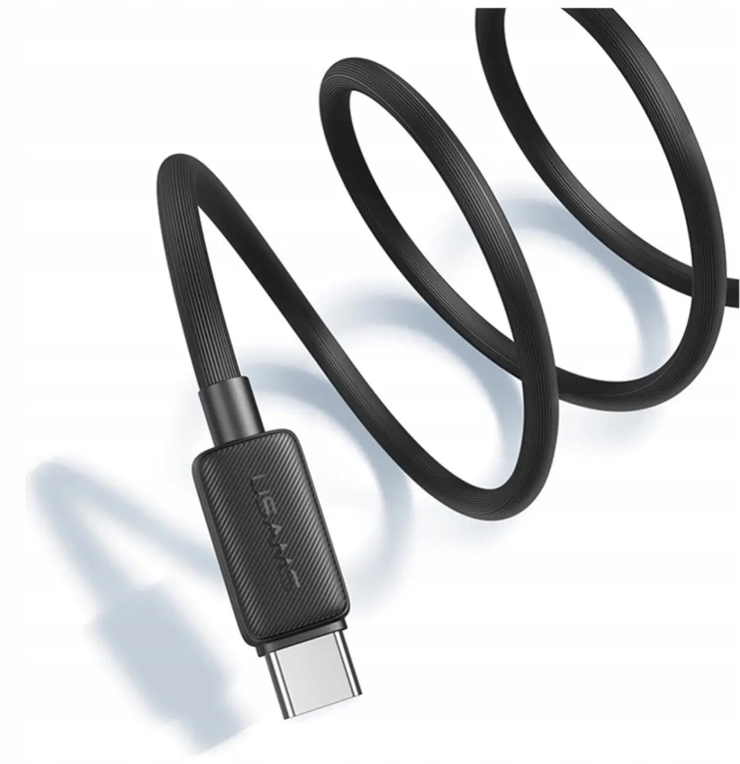 USAMS KY Serie Kabel USB-A naar USB-C 3A 2m - Wit - afbeelding 2 van 6