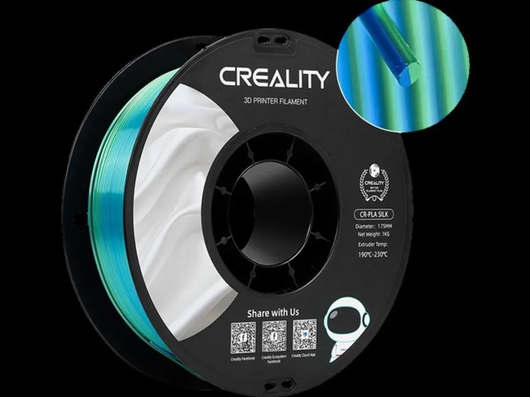 3d filament creality pla 1.75mm blauw broen 1kg - afbeelding 2 van 2