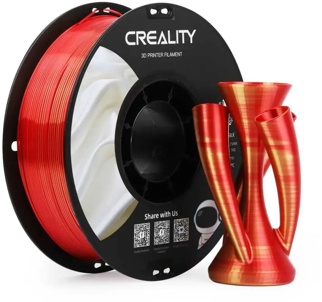 Creality CR-PLA Silk Filament 1.75mm - 1kg - Goud-Rood - afbeelding 6 van 6
