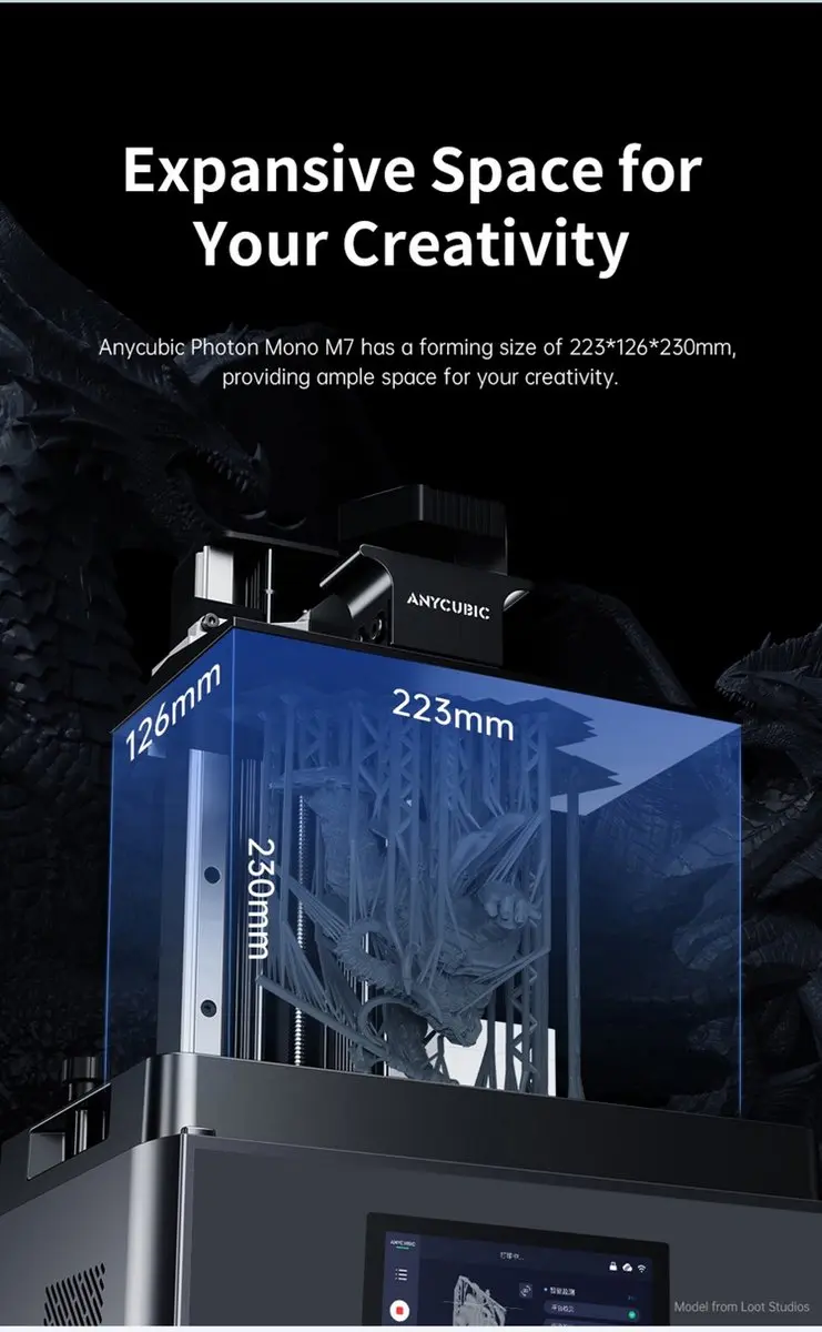 Anycubic Photon Mono M7 Resin 3D-printer 14K - afbeelding 3 van 6