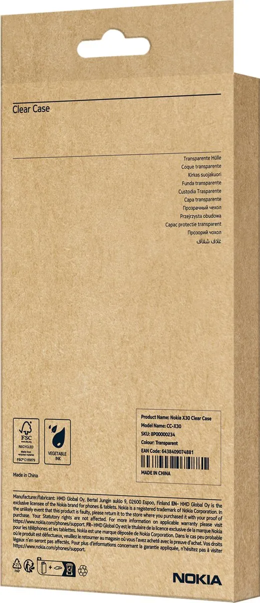 Nokia Clear Case 8P00000234 - Transparant - afbeelding 3 van 4