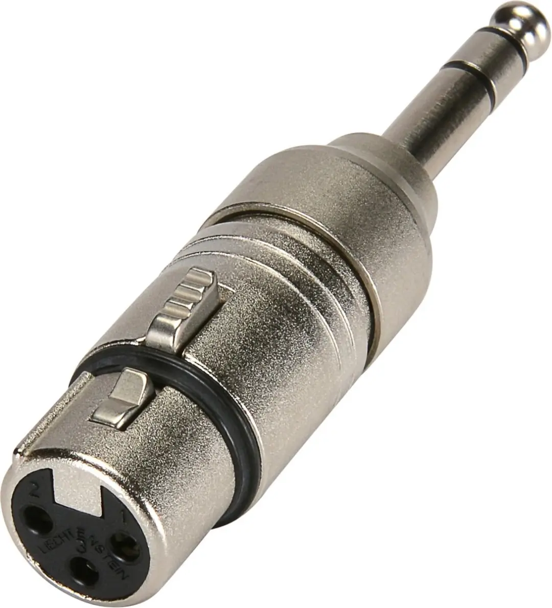 Neutrik NA3FP XLR-adapter - XLR (v) naar 6,35mm Jack stereo (m) - afbeelding 4 van 6