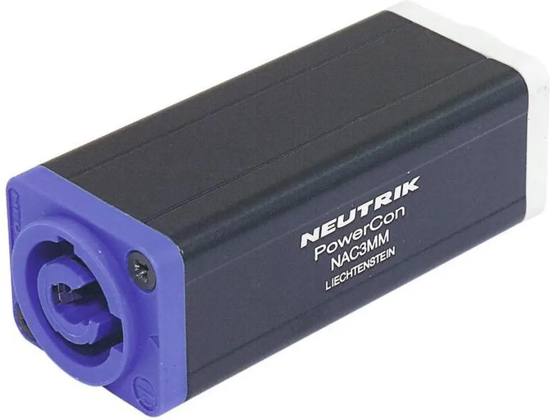 Neutrik powerCON Stekkeradapter NAC3MM-1 - Zwart - afbeelding 3 van 4