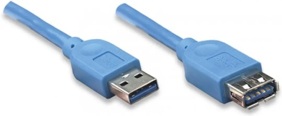 Techly ICOC U3-AA-005-EX USB 3.0 verlengkabel - 0,5m - Blauw - afbeelding 4 van 6