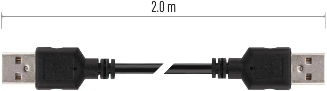 EMOS USB-kabel 2.0 A-A - 2 m - S70200 - afbeelding 3 van 6