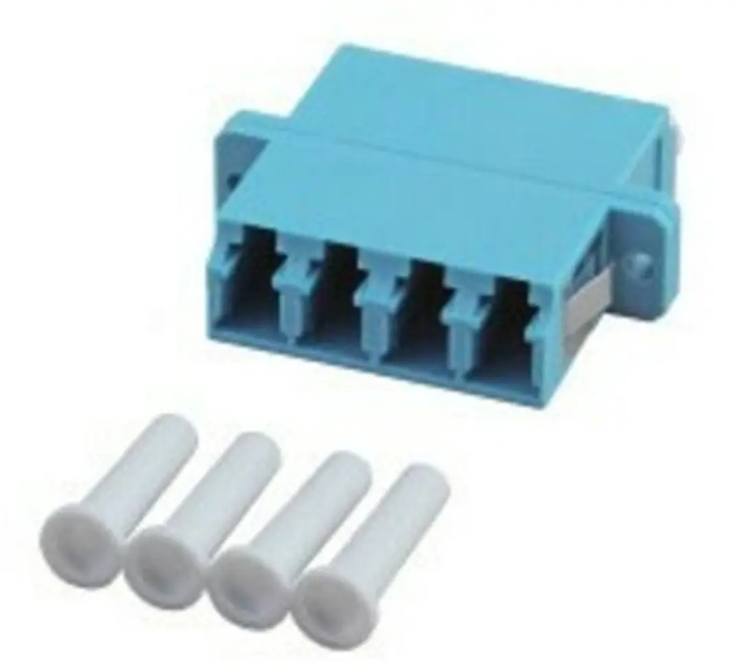 Danicom Multimode koppeling 4-voudig LC-LC quad turquoise