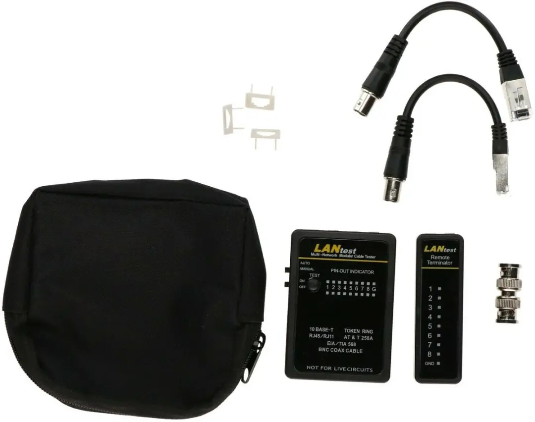 Danicom DC-CABLETEST-PRO Netwerkkabeltester - Zwart - afbeelding 2 van 3