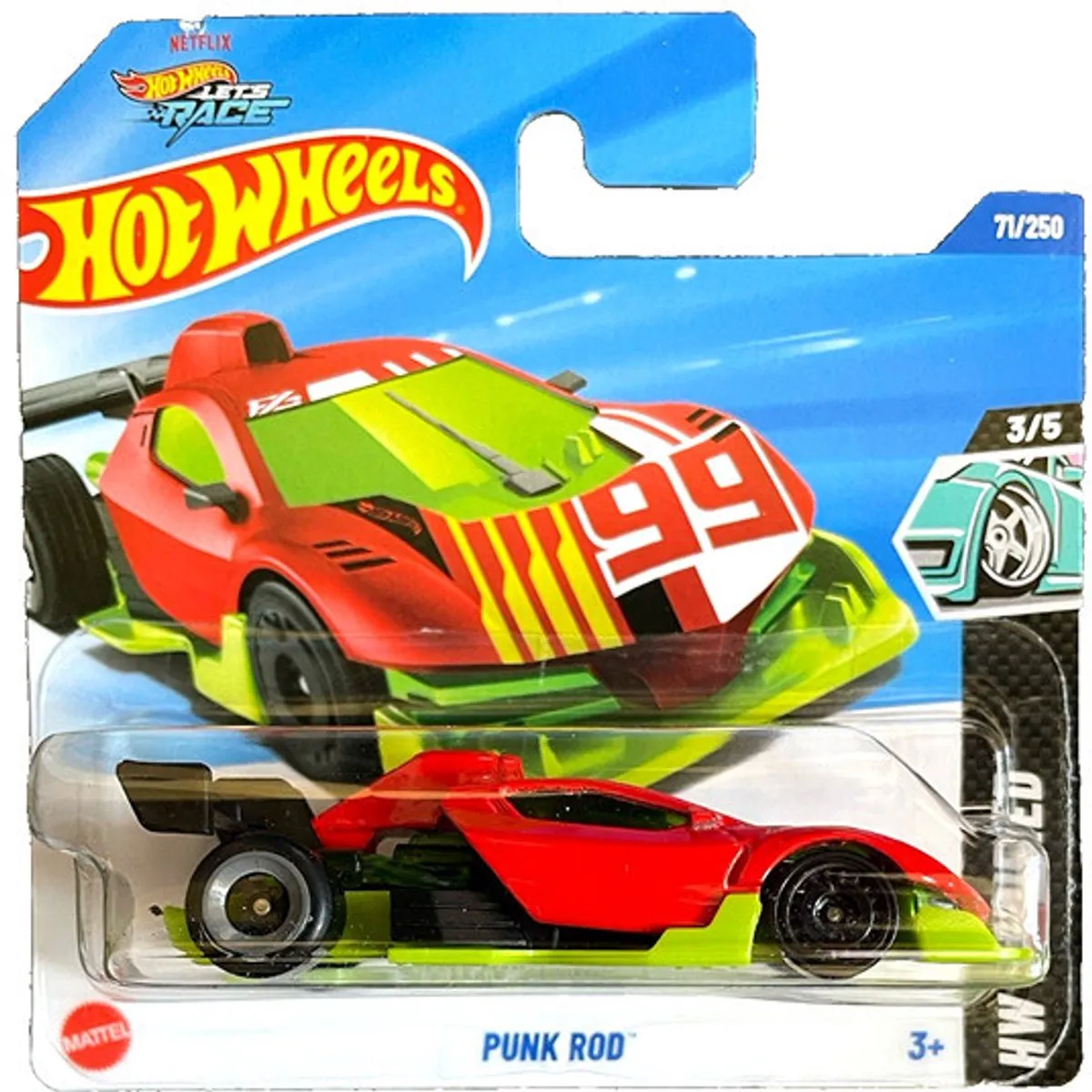 Hot Wheels Punk Rod GREEN RED 21A