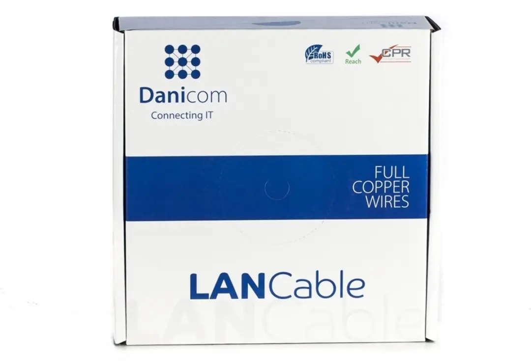 Danicom DC-FTP6-50S-DCA CAT6 FTP Netwerkkabel 50m - Blauw - afbeelding 2 van 3