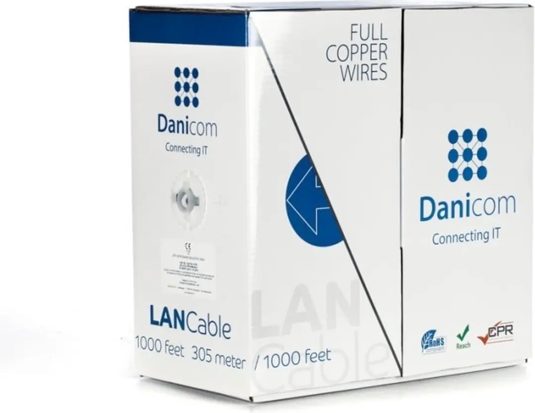 Danicom DC-UTP6-305S-B2CA CAT6 UTP Netwerkkabel 305m - Grijs - afbeelding 4 van 4
