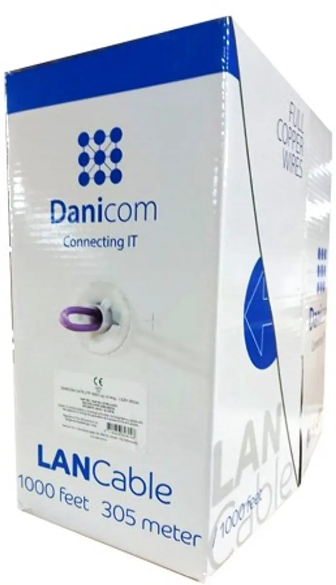 Danicom DC-UTP6-305S-B2CA CAT6 UTP Netwerkkabel 305m - Grijs - afbeelding 2 van 4