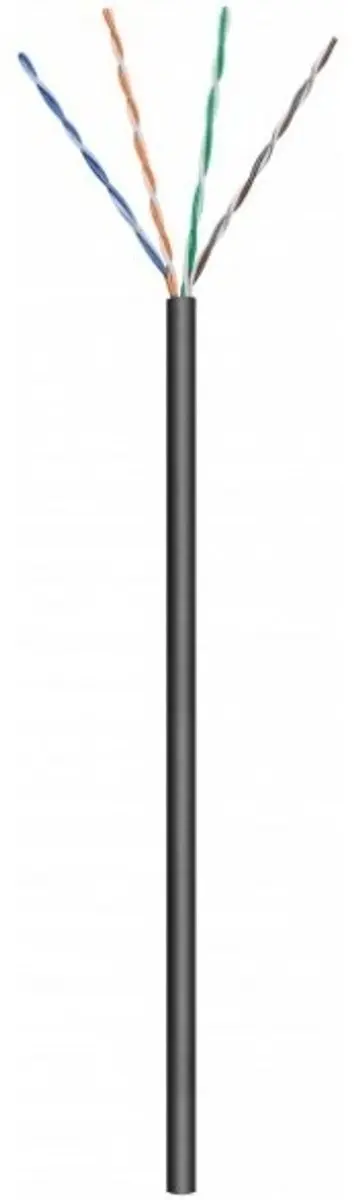 Danicom DC-OUT-FTP6A-50S-FCA Netwerkkabel CAT6A 50m - Zwart - afbeelding 2 van 2