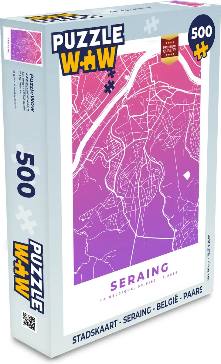 PuzzleWow Seraing België Legpuzzel 500 Stuks