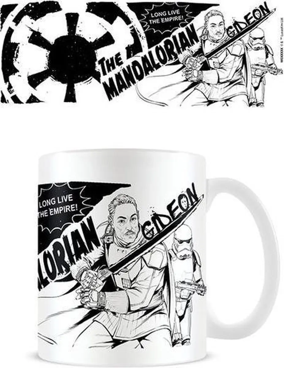 Pyramid International Star Wars The Mandalorian The Kid's With Me Mok - 325ml - Wit - afbeelding 2 van 3