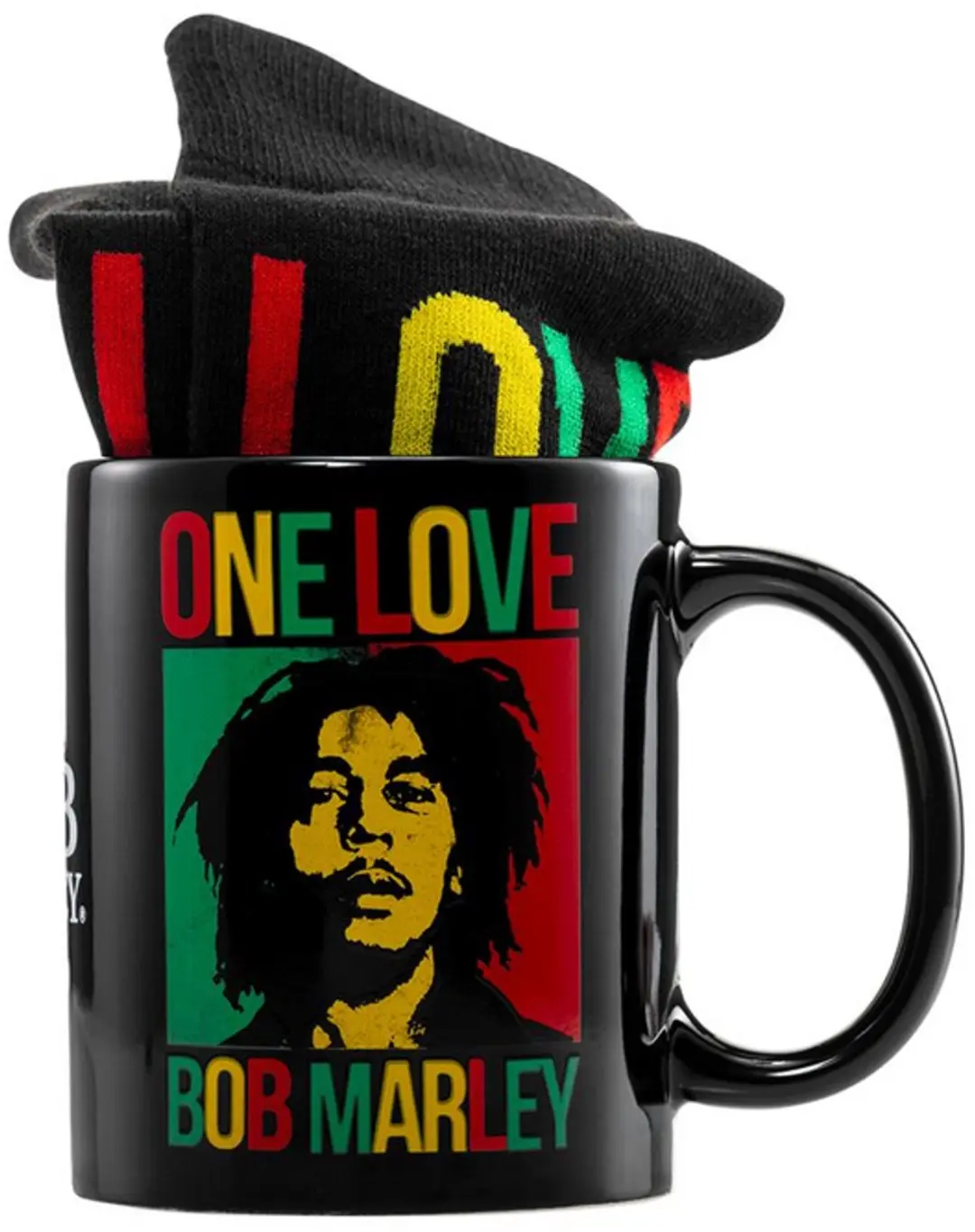Bob Marley One Love Giftset met Mok 315ml en Sokken - afbeelding 4 van 6