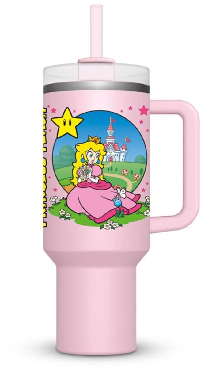 Pyramid International Super Mario Stainless Steel tumbler Peach 1130 ml Kitchen-