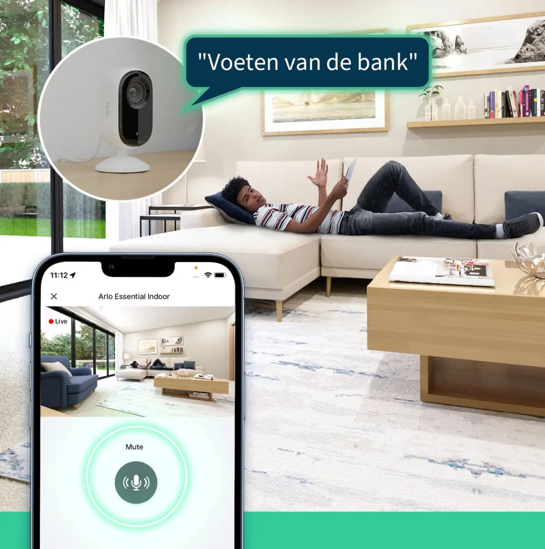 Arlo Essential 2K Beveiligingscamera VMC3260-100EUS - 2-pak - afbeelding 5 van 6