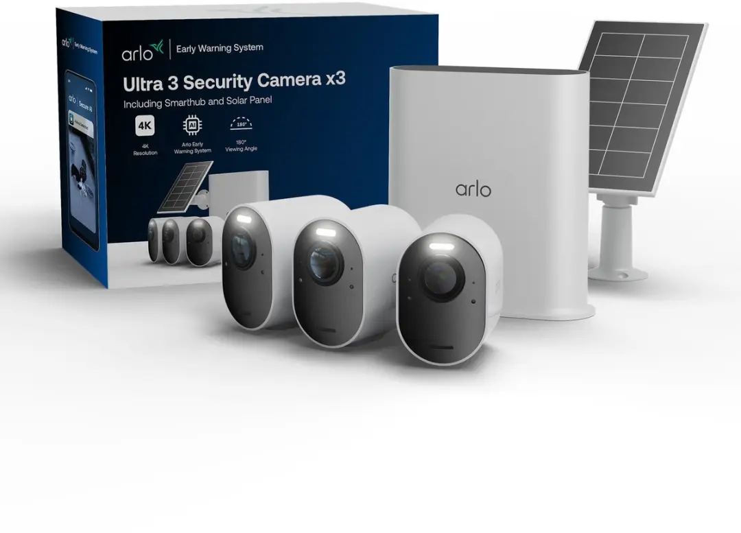 Arlo Ultra 3 VMC5350-111EUS 3-Cam Beveiligingscamera