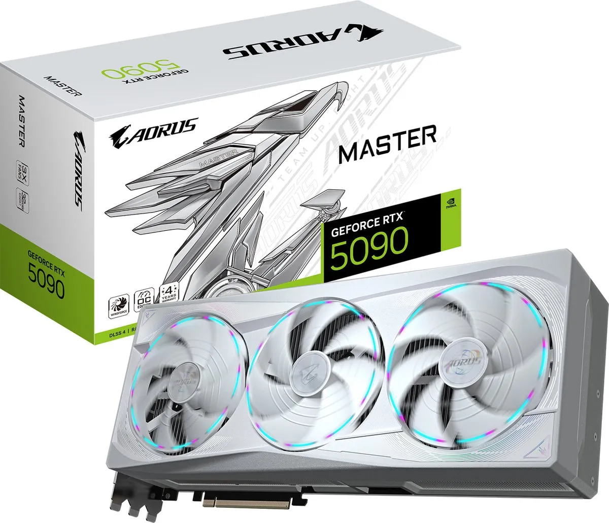 Gigabyte NVIDIA GeForce RTX 5090 AORUS Master ICE 32GB Videokaart