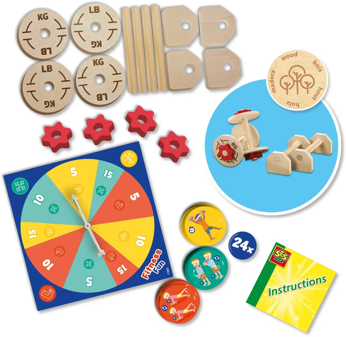 SES Creative Fitness Fun - Meerkleurig