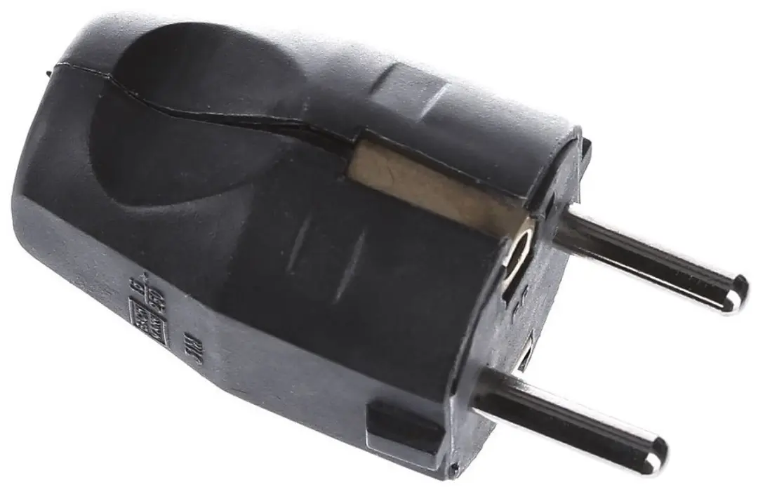Bachmann 910.100 Stekker met randaarde 250V Zwart
