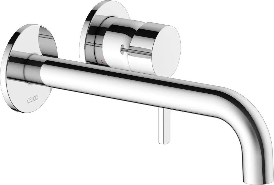 Keuco 1-hendel wastafelmengkraan wandinbouw 2 gaten, 53916011201