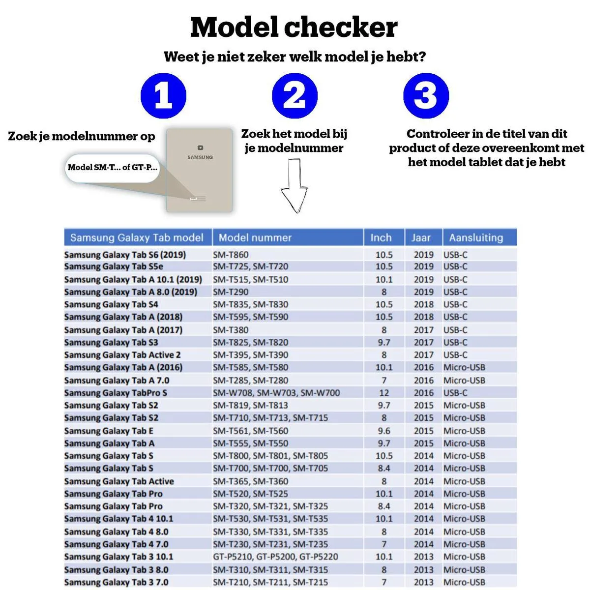 Samsung - Book Cover - Galaxy Tab S6 - Blauw