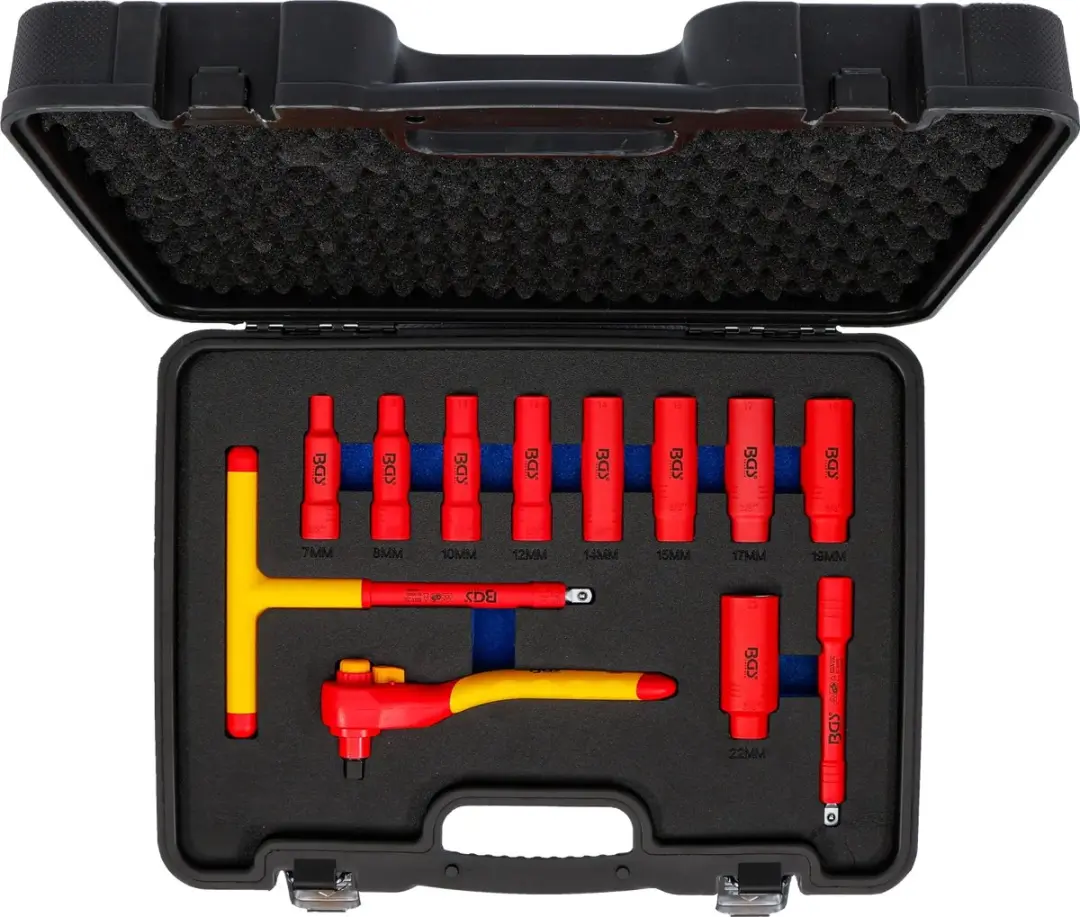 BGS technic VDE-dopsleutelset 3/8 - 7-22mm - 12 delig - afbeelding 6 van 6
