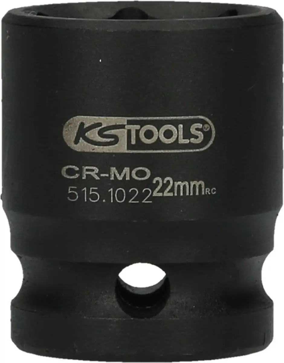 KS Tools 515.1022 Kracht-dopsleutelinzet 22mm - 1/2" - Zwart - afbeelding 5 van 6