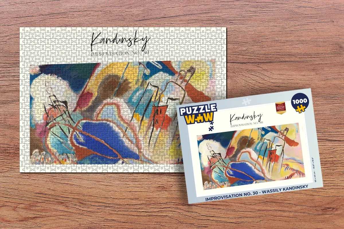 PuzzleWow Improvisation no. 30 Wassily Kandinsky Legpuzzel 1000 Stuks - Multicolor