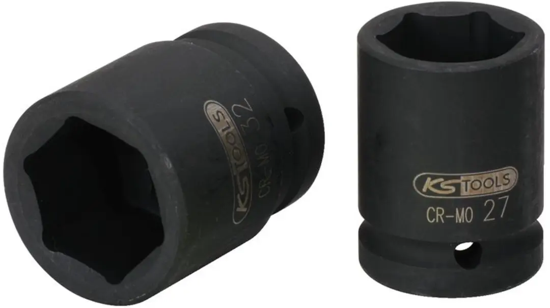 KS Tools 27mm 1" Krachtige Dop, Kort, 6-kant