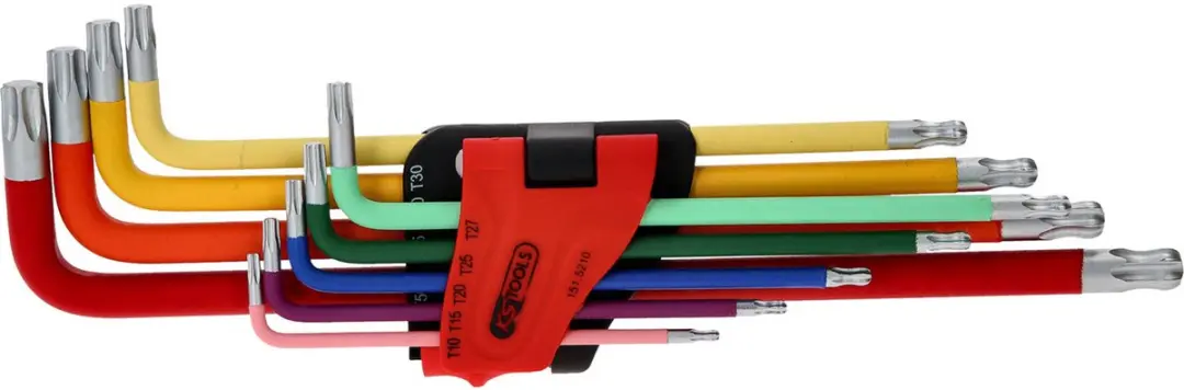 KS Tools TX Haakse schroevendraaierset T 10, T 15, T 20, T 25, T 27, T 30, T 40,